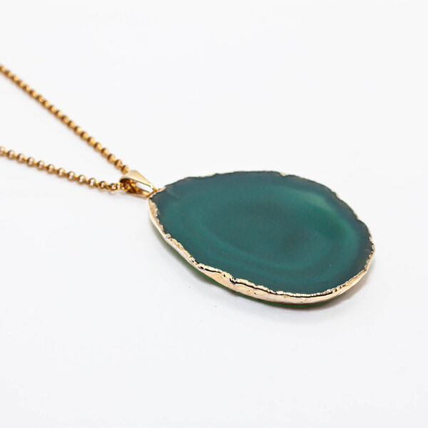 Collar de Ágata verde