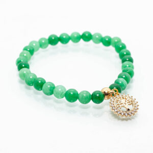 Pulsera de Jade imperial verde con dije (copia)