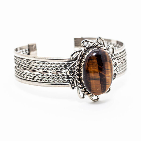 Brazalete de Ojo de tigre marrón