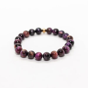 Pulsera de Ojo de tigre violeta