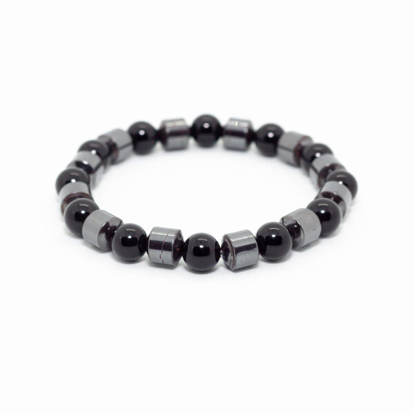 Pulsera de Hematita y Ónix