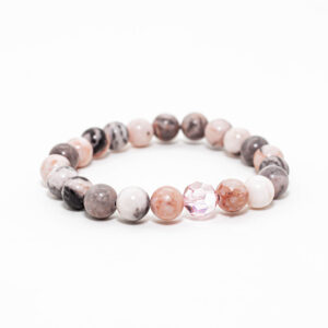 Pulsera de Jaspe Porcelana con Swarovski