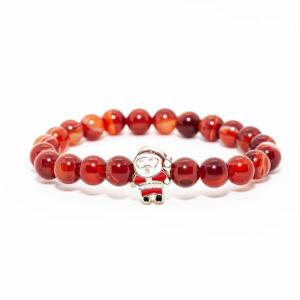 Pulsera de navideña de Ágata Cornalina